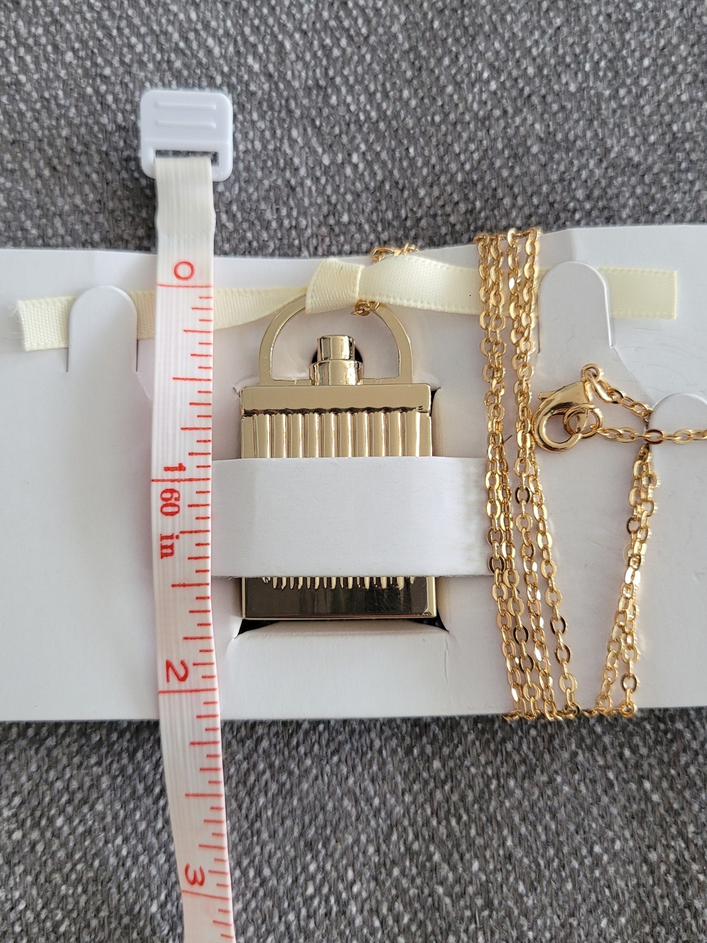 Chloe Gold-Tone Perfume Bottle Pendant Necklace - Picture 3 of 4
